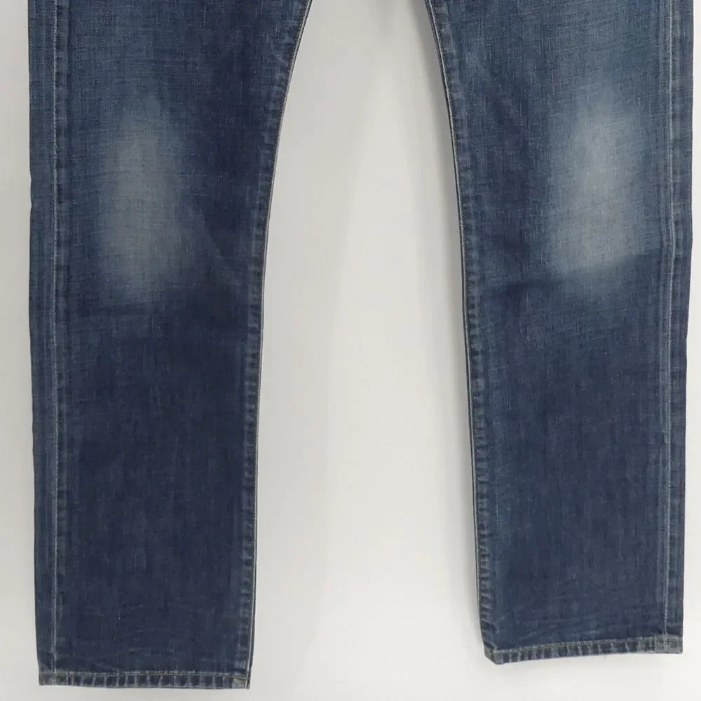 Artisan de Luxe‎ Dark Selvedge Straight Leg Button Fly Jeans 31 x 35 AMD080F13